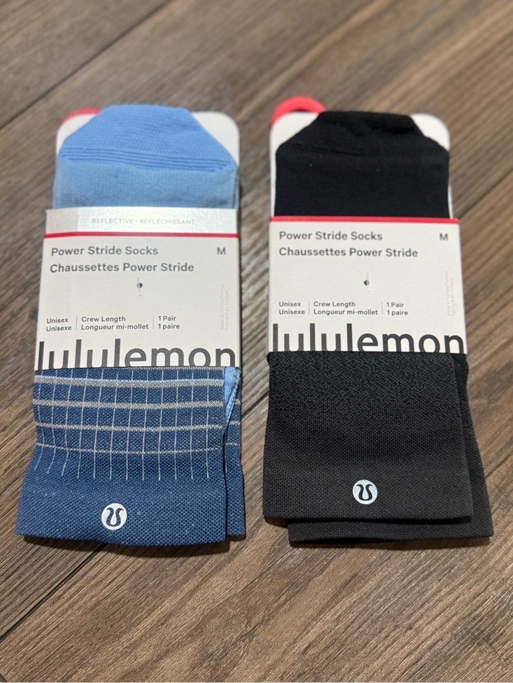 Lululemon Power Stride Crew Socks Bundle Unisex Women 7-9 Men 5.5-7.5 NWT